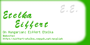 etelka eiffert business card